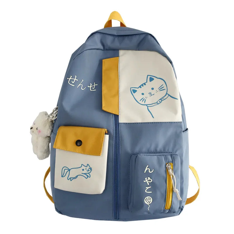 Mochila escolar impermeable kawaii 