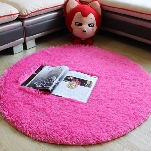 Fluffy Round Carpet