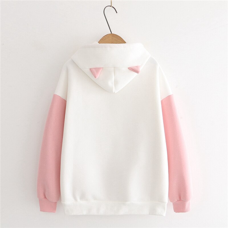 Sudadera con capucha de gato kawaii