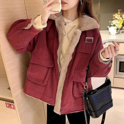 Chaqueta de invierno estética coreana