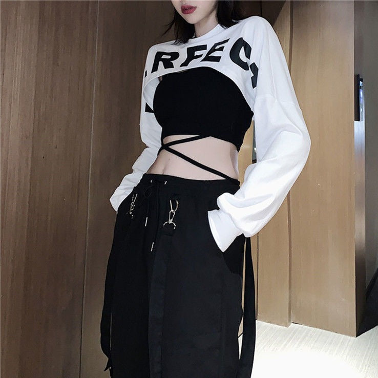 Crop-Top-Set im koreanischen Stil