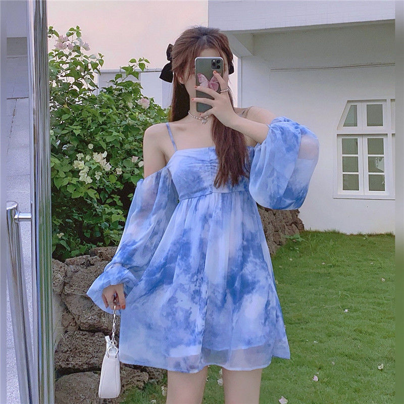 Ulzzang Mädchen Sommerkleid