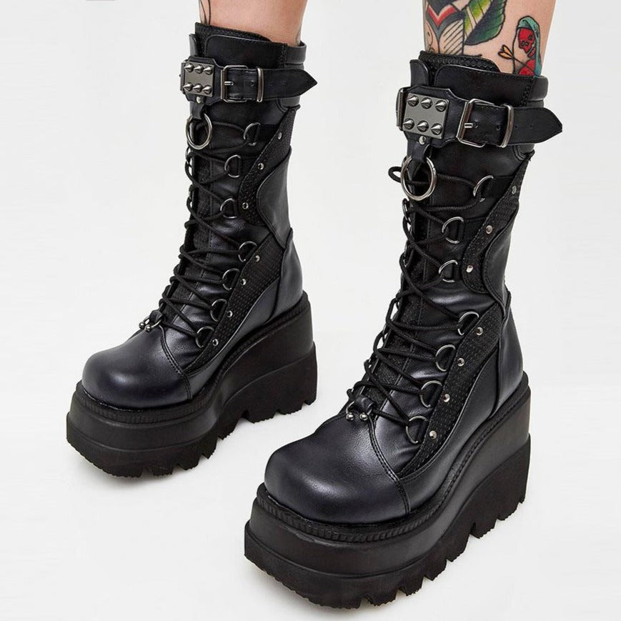 Gothic High Platform Boots