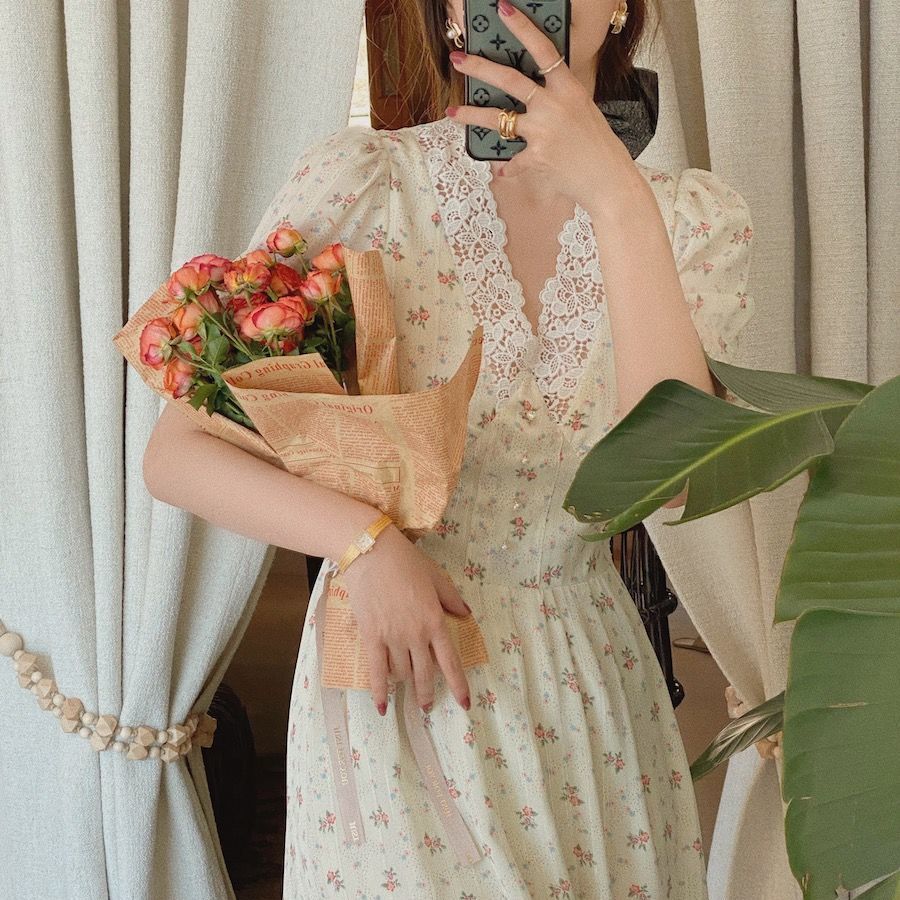 Vestido vintage coreano