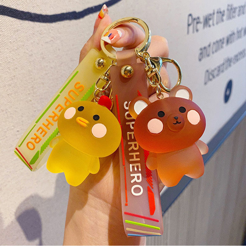 Kawaii Animals Crystal Keychain