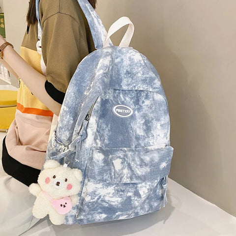 Pastellfarbener Schulrucksack