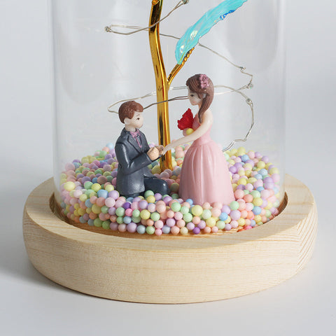 Glass Rose Romantic Light