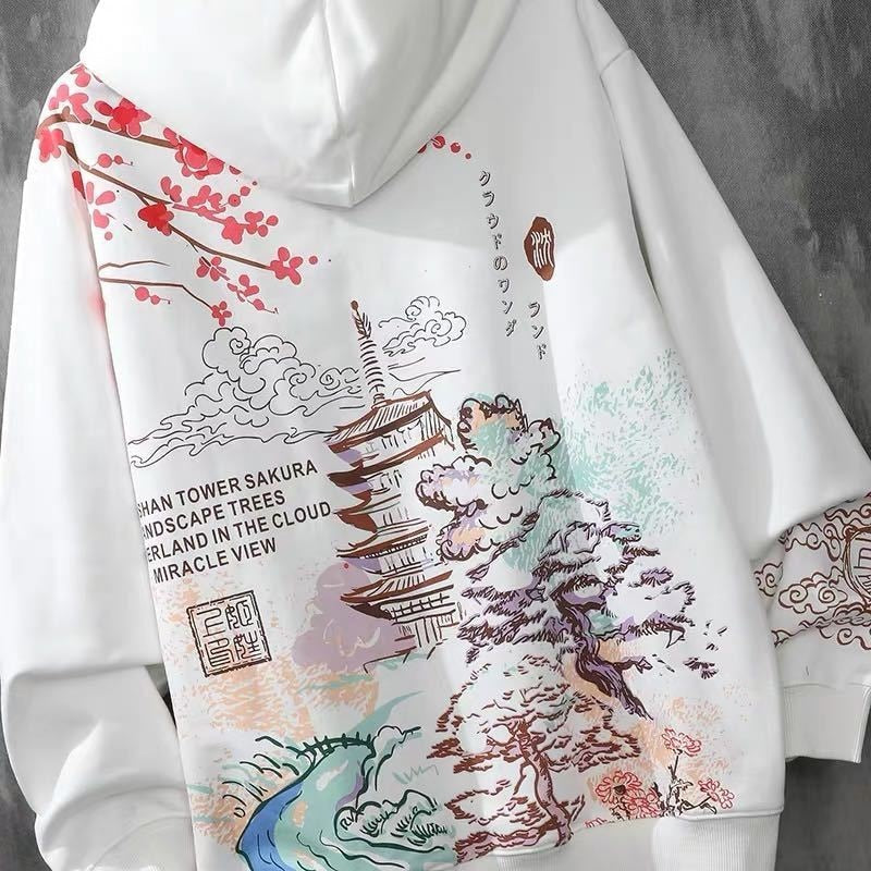 Japanischer Kunst-Harajuku-Hoodie