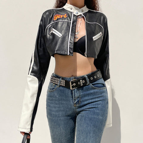 Cropped Punk Style Jacket