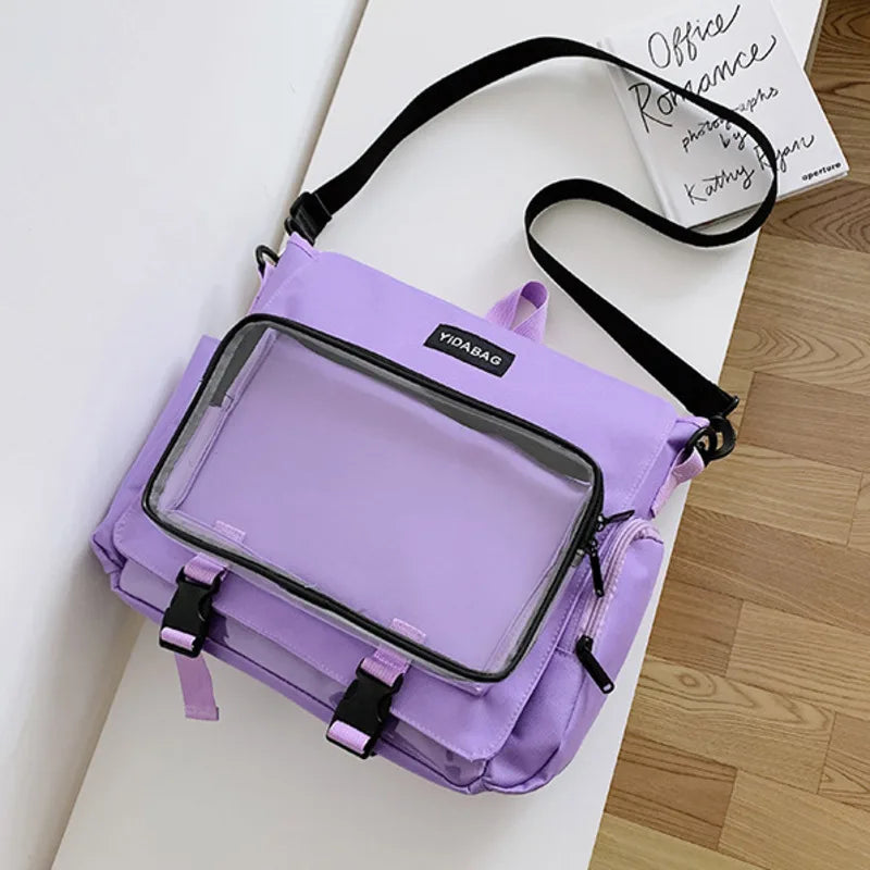 Bolso Ita con bolsillo transparente