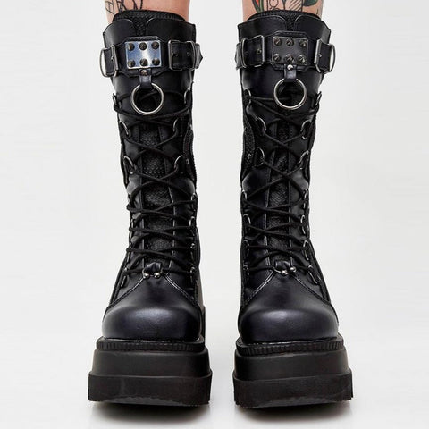 Gothic High Platform Boots