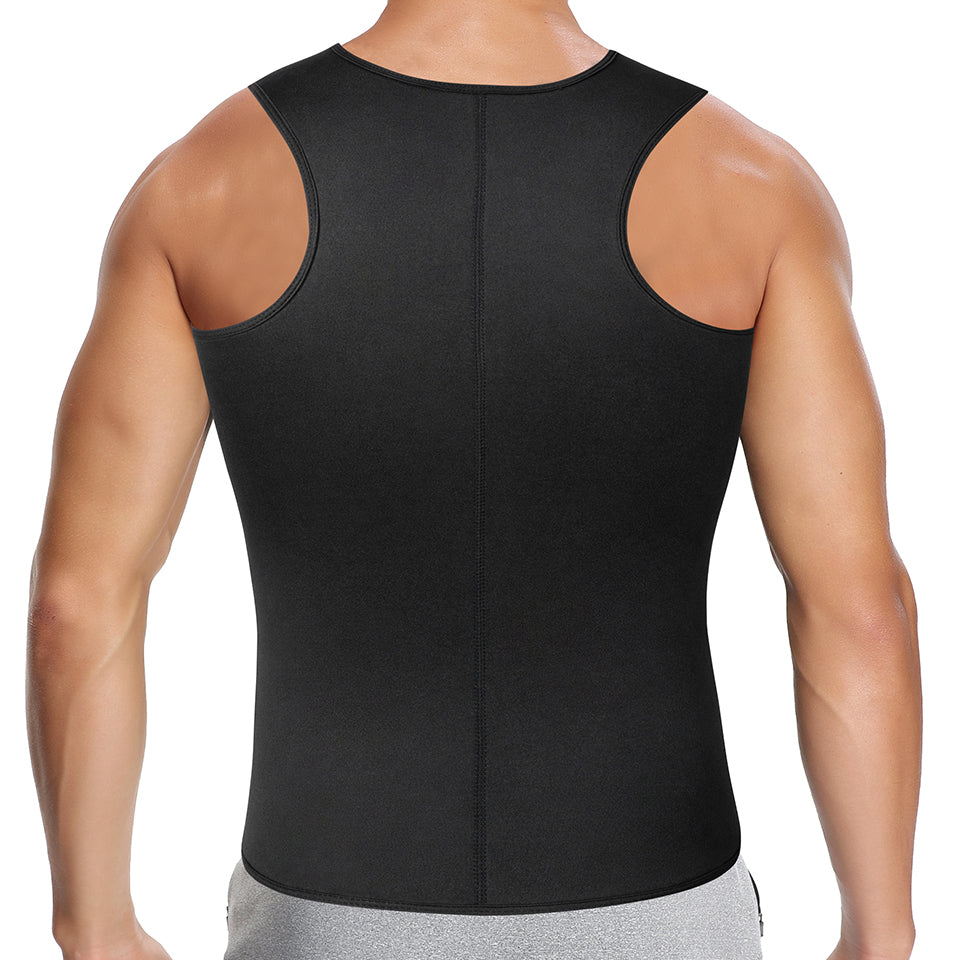 Men Neoprene Belted Zipper Body Shaper