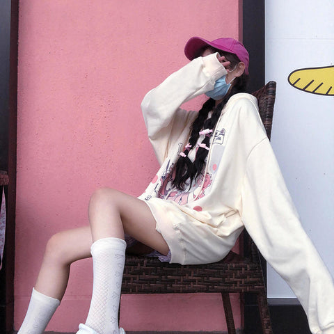 Anime Harajuku Oversized Hoodie