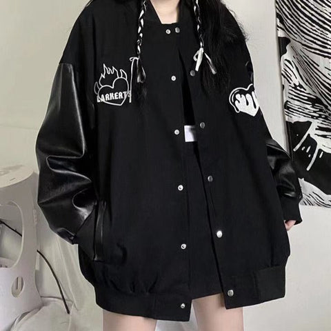 Baseballjacke im koreanischen Stil