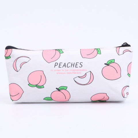 Estuche para lápices Kawaii Peach