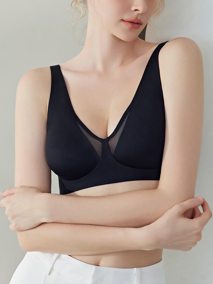 Seamless Wireless Lifting Push-up Comfortable Bra