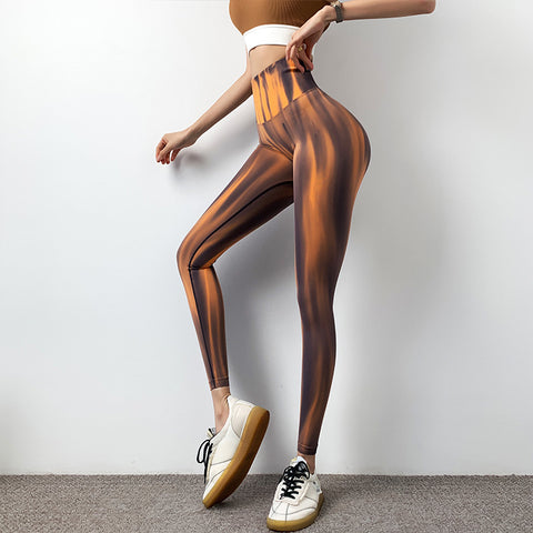 Tie Dye Scrunch Back Yoga Leggings