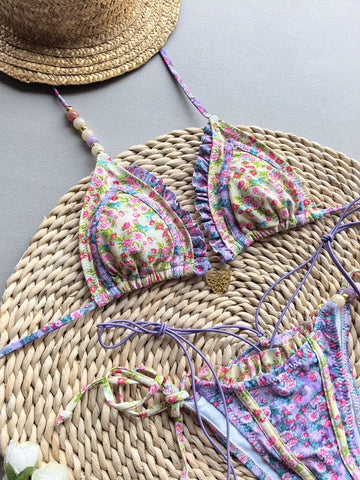 Bikini Print Two-Piece Swimsuit