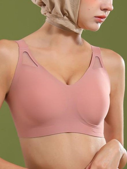 Seamless Fixed Cup Wireless Push-up Bra