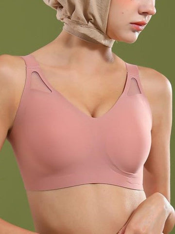 Seamless Fixed Cup Wireless Push-up Bra