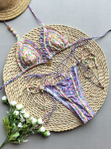 Bikini Print Two-Piece Swimsuit