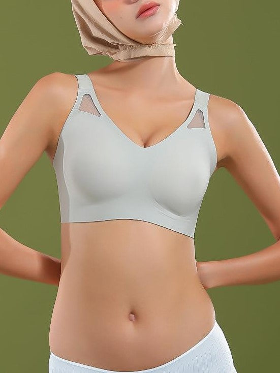 Seamless Fixed Cup Wireless Push-up Bra