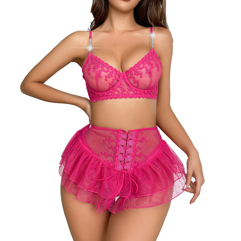 Lingerie Set Lace Lace See-Through Temptation Uniform