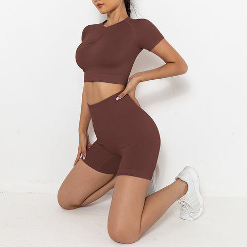 Zweiteiliges Yoga-Shorts-Set