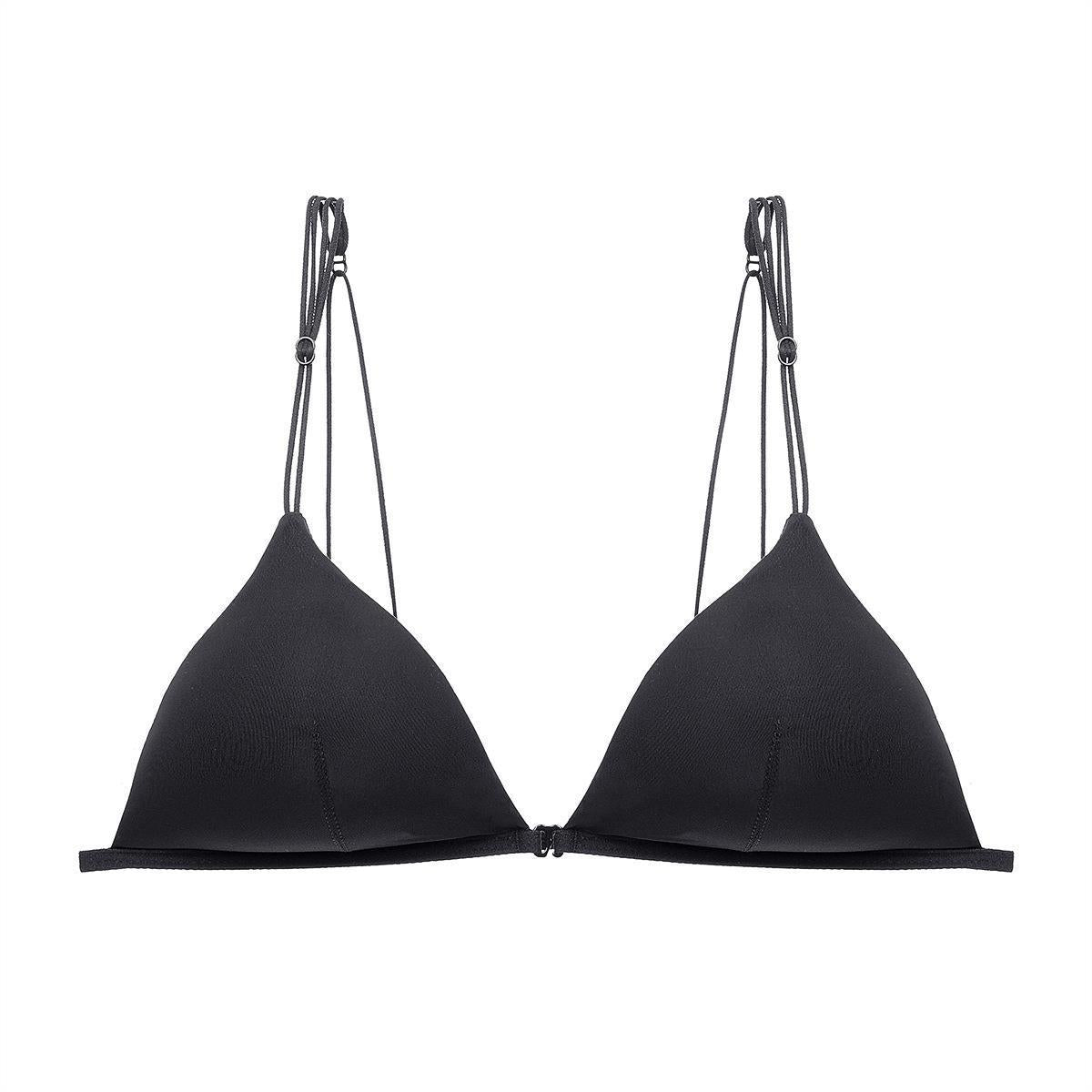 Wireless Set Front Buckle Triangular Cup Bra