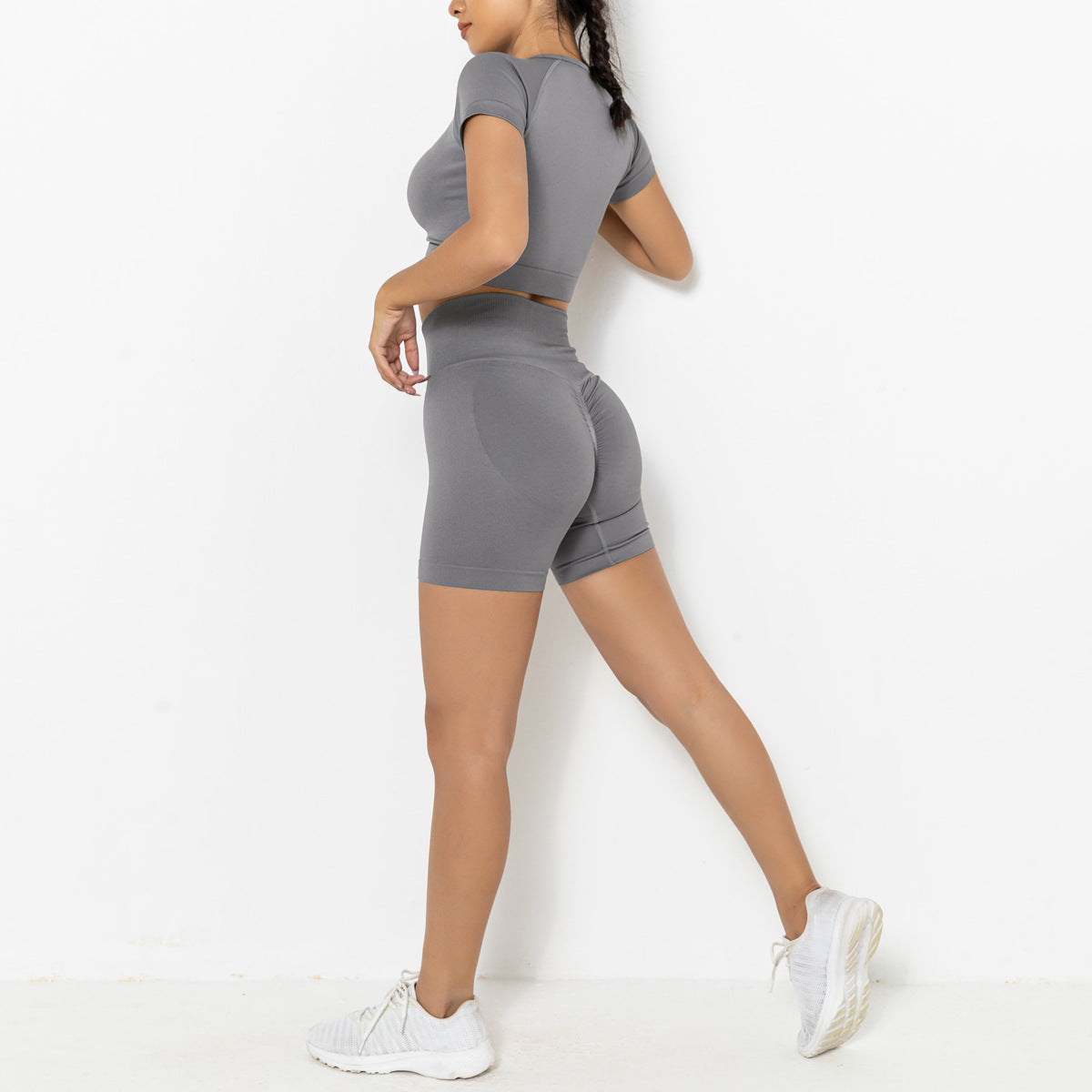 Zweiteiliges Yoga-Shorts-Set