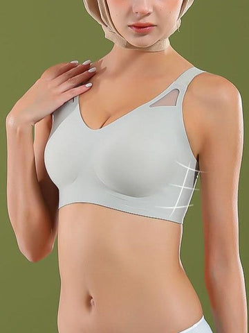 Seamless Fixed Cup Wireless Push-up Bra