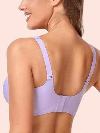 V-neck Seamless Wireless Bra Violet