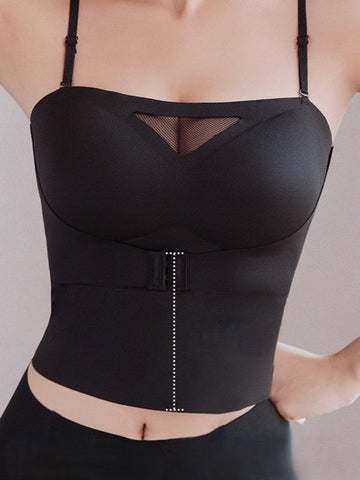 Lässiger und bequemer Push-Up-BH mit Frontverschluss für Damen