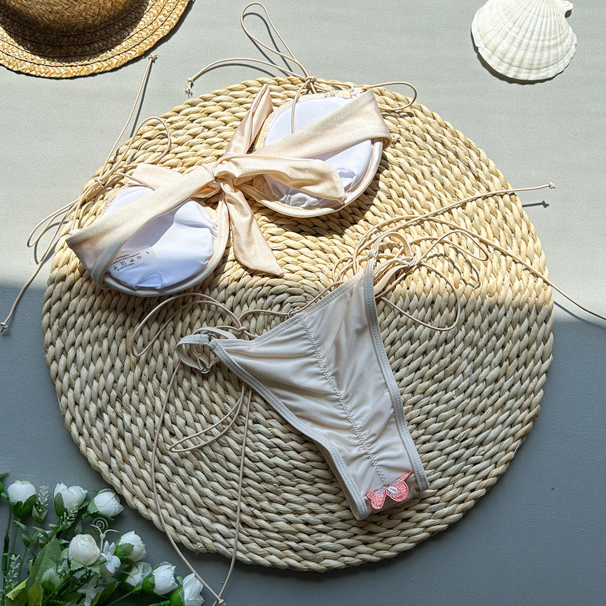 Bikini Embroidered Two-Piece Swimsuit