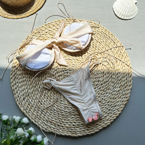 Bikini Embroidered Two-Piece Swimsuit