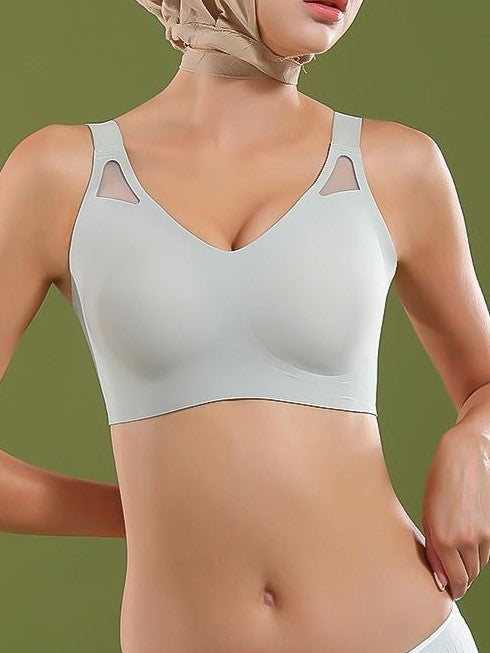 Seamless Fixed Cup Wireless Push-up Bra