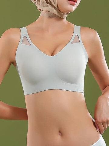 Seamless Fixed Cup Wireless Push-up Bra