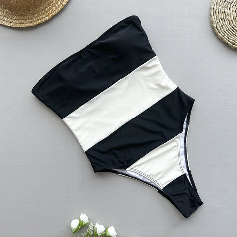 Bikini Striped Swimsuit