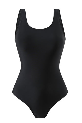 One-Piece Sporty Backless Swimsuit