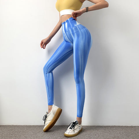 Tie Dye Scrunch Back Yoga Leggings