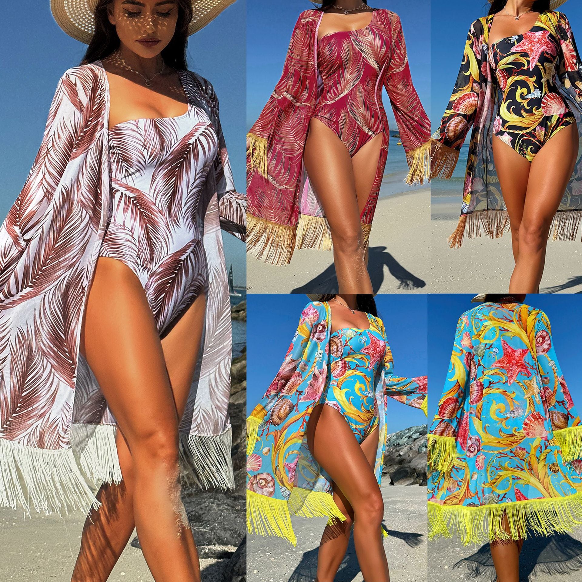 PLAYA SET: ONE PIECE + KIMONO