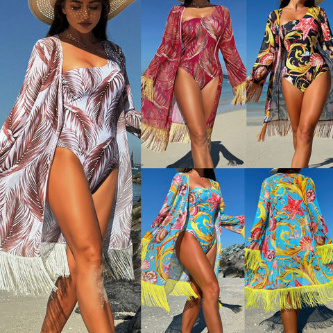 CONJUNTO PLAYA: ONE PIECE + KIMONO