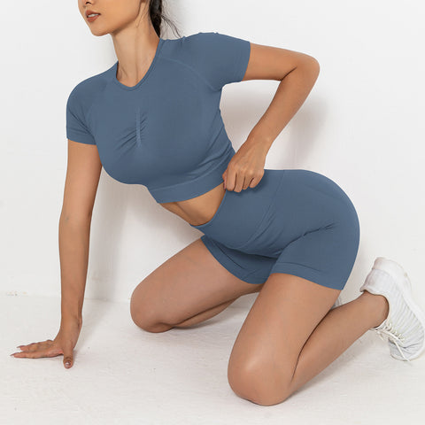 Zweiteiliges Yoga-Shorts-Set