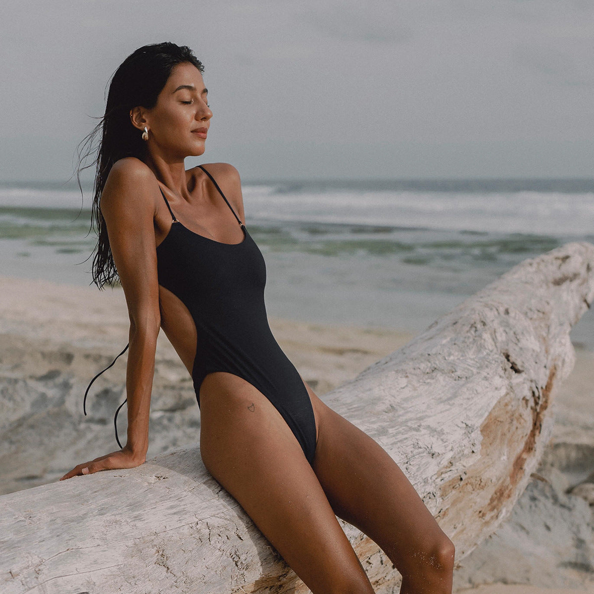Bikini Solid Color Swimsuit