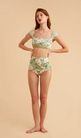 Floral High Waist Beachwear