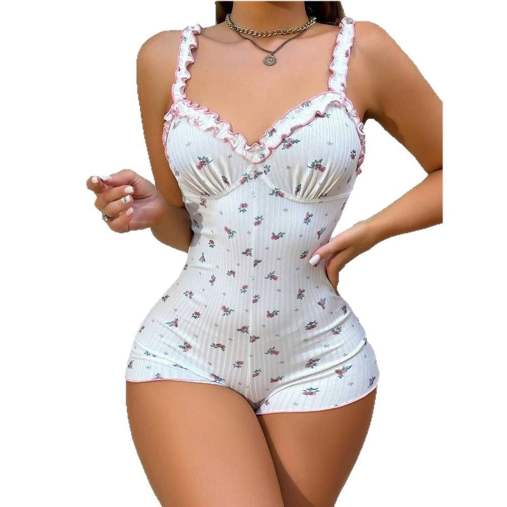 Pajamas Cozy Home Printed Bodysuit