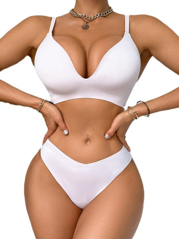 Sexy Soft Support Push-up Seamless Bra Set