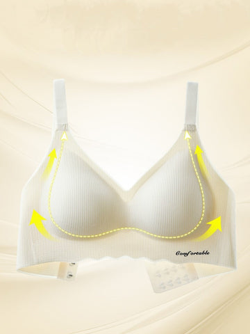 Adjustable Seamless Wireless Bra, Lifting, Gathering, Breathable & Comfortable