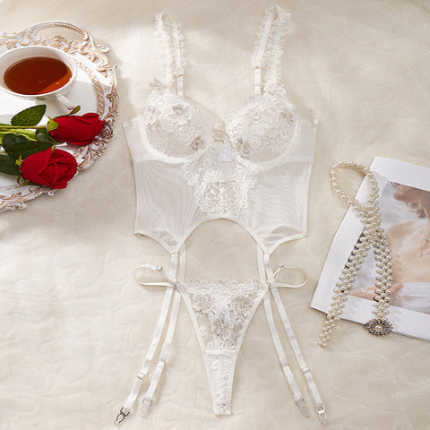 Lace Suit See-Through One-Piece Underwear