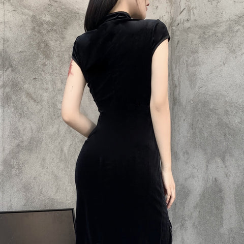 Gothic Retro Cheongsam Kleid